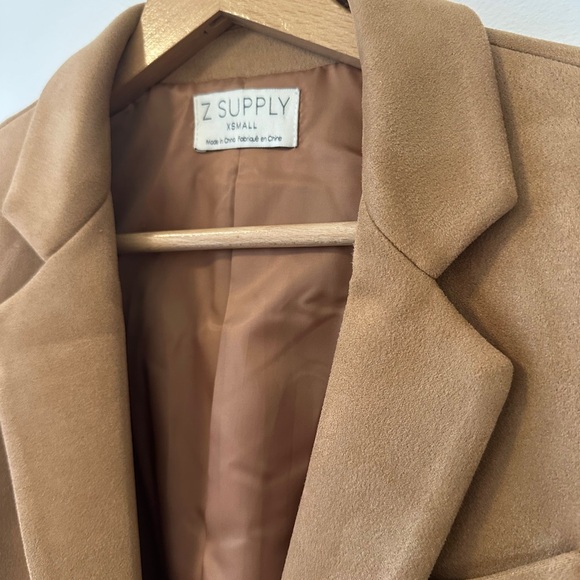 Z Supply Sandelle Faux Suede Blazer Size XS - Picture 3 of 6